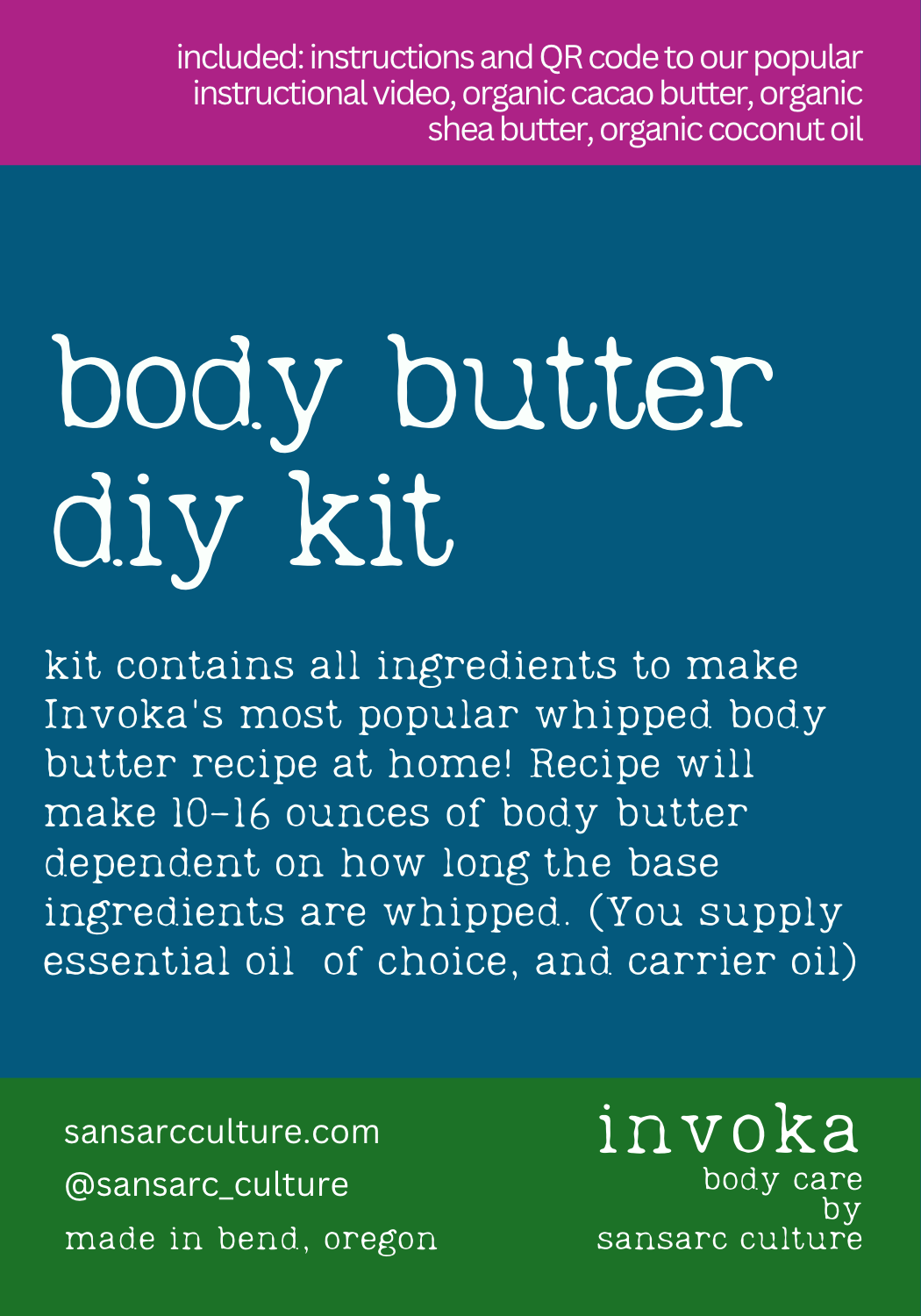 Body Butter DIY Kit