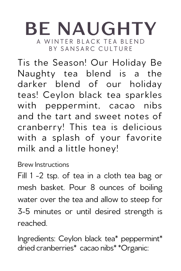 Be Naughty Winter Tea Tins