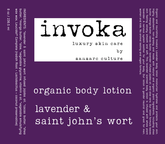 Invoka Lavender & Saint John's Wort Whipped Organic Body Lotion